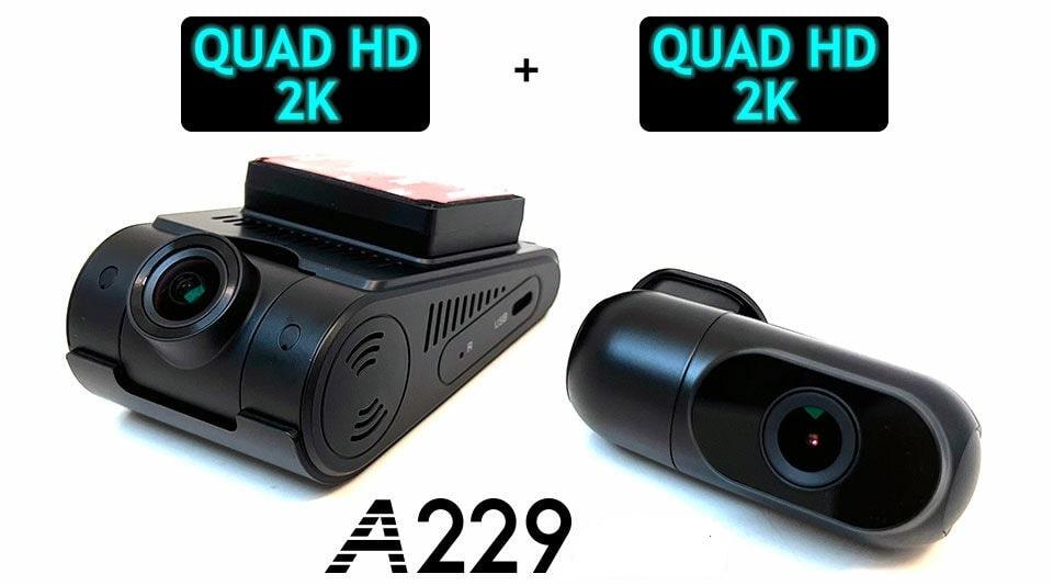 Viofo A229 Duo autós menetrögzítő kamera 2K+2K felbontással Sony Startvis2-vel